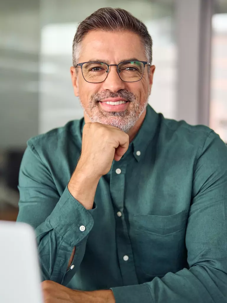 Man on computer